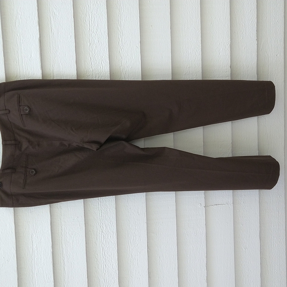 NINE WEST BROWN SLOUCHY CYNDI DRESS SLACKS - Picture 7 of 9